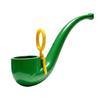 Bubble Pipe Toy Classic Design Plastic Bubble Blower with Long Stem and Detachable Bubble Wand for Outdoor Fun and Play
