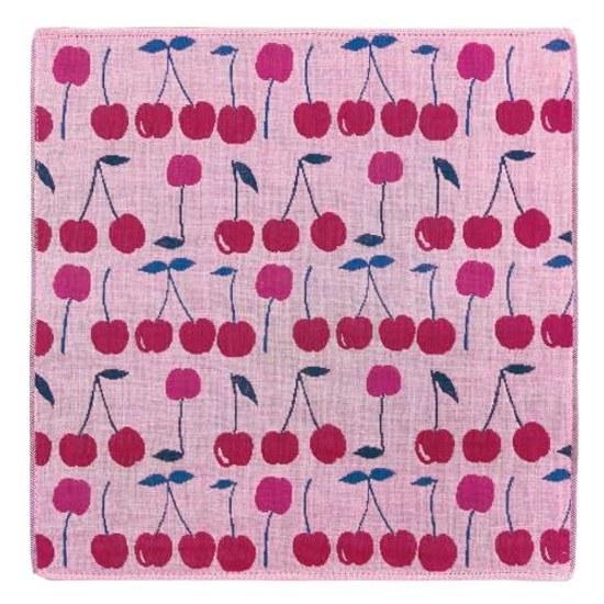 Made Japan Imabari Towel 3-Layer Gauze Handkerchief (Cherry) Pocchi Return Gift Small Retirement Thank You Greeting Ladies Kids Present Baby Cute Day