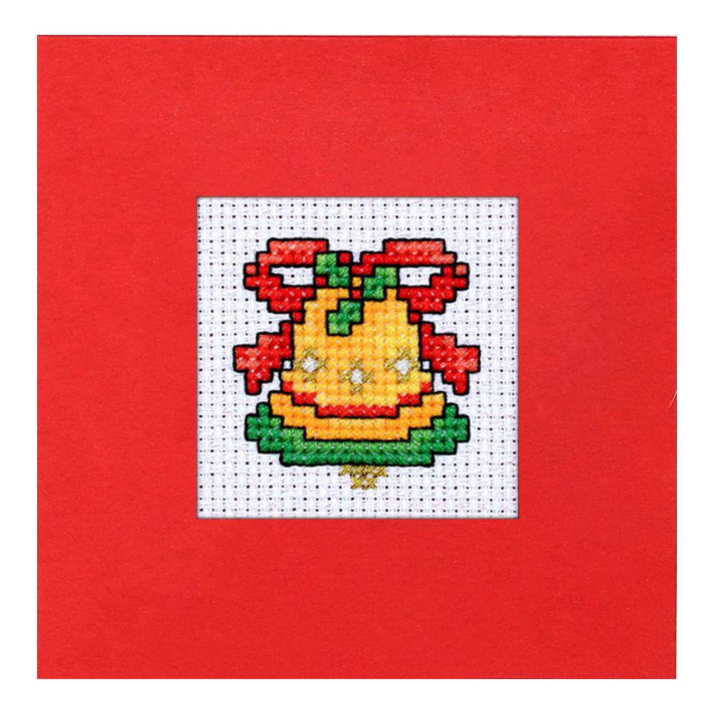 Kit de Carte de Vœux Point de Croix DIY Carte de Noël Kit Point de Croix Carte de Noël Kit de Modèle Point de Croix Ensemble pour Noël