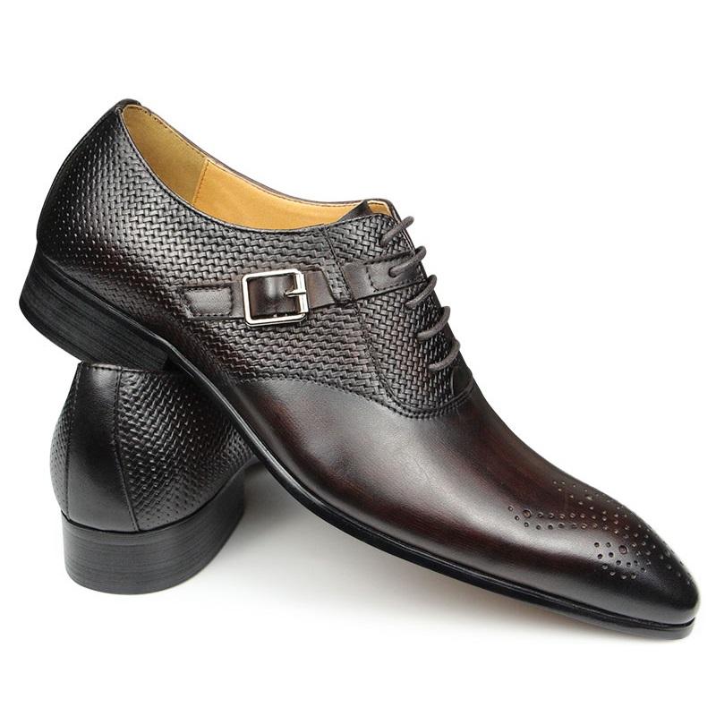 Fashion Fashion Office Shoes For Men Top Layer Genuine Leather Handmade Business Banquet Wedding Party New Spring Autumn Luxury Man Shoe