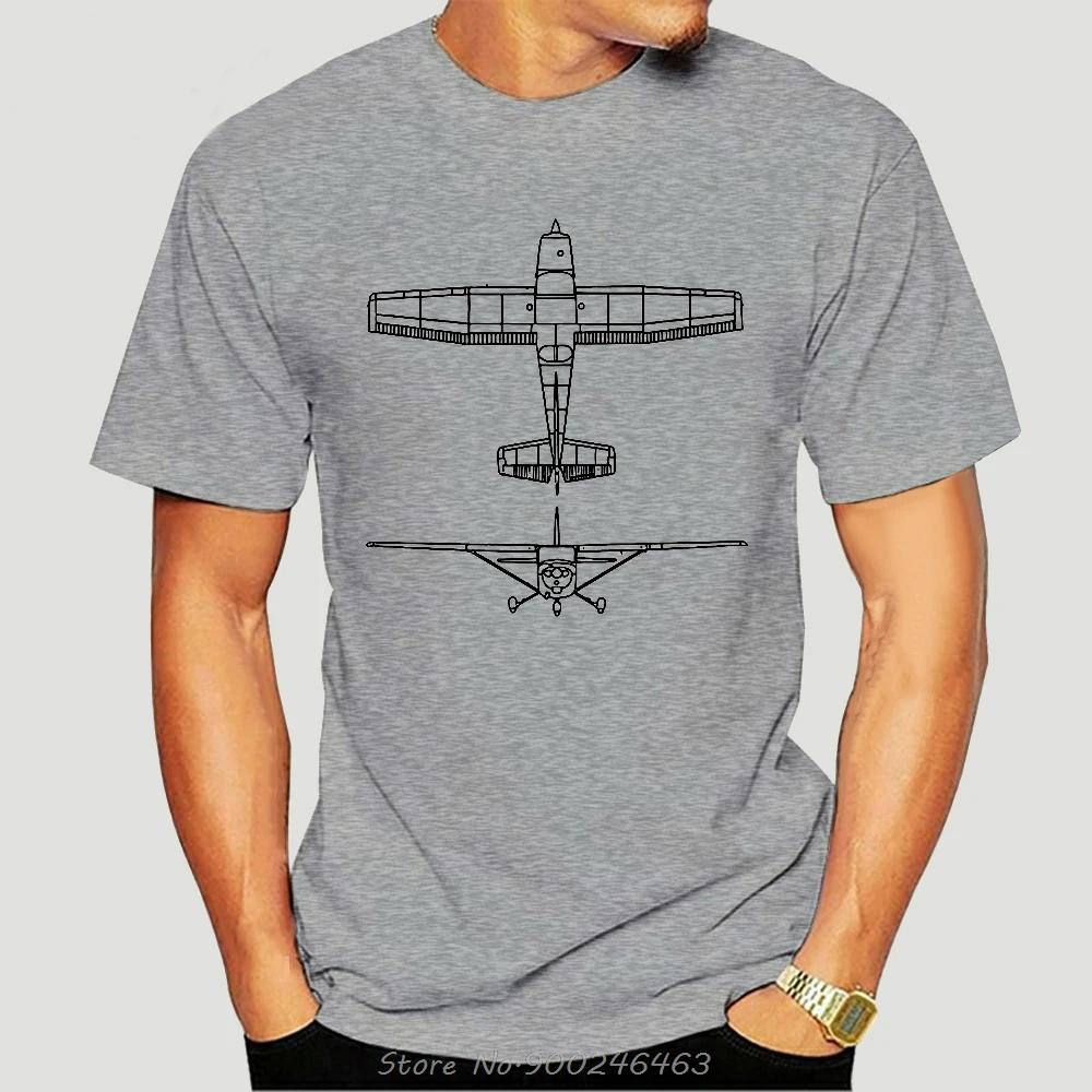 Cessna 172 Airplane Pilot T-shirt Front And Back 2460X Tshirt Summer Fashion Short Sleeve Men Clothing Tees Casual T Shirt