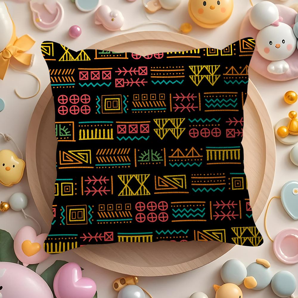 African Tribal Pattern Pillow Case Pattern Printed Pillowcase For Living Room Sofa Cushion Cover  Bedroom Decor