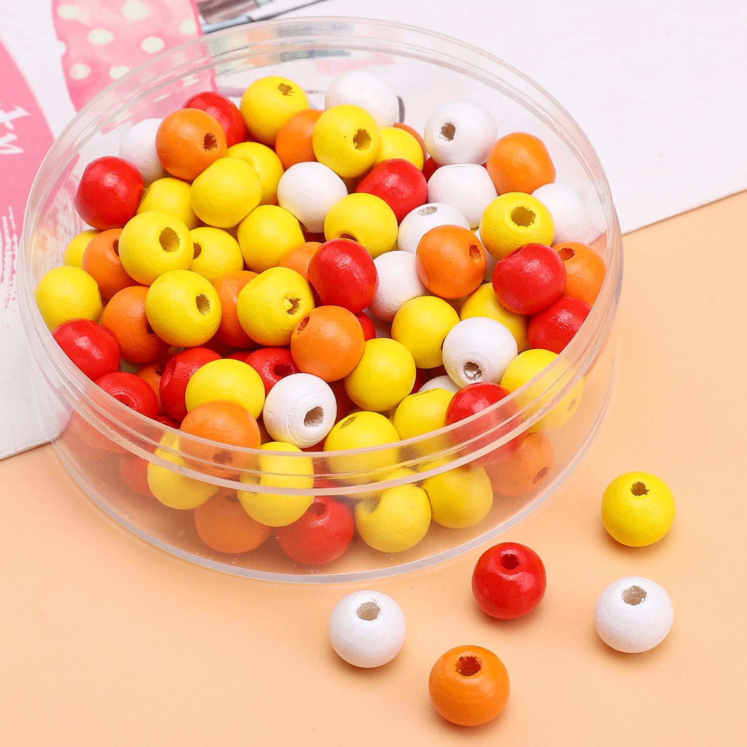 

Дерев яні намистини суцільного кольору 8 мм для DIY ювелірних виробів: Круглі, Пофарбовані спреєм, Ідеальні для браслетів, намист, підвісок та бісероплетіння. Approx 8mm, Hole 2mm