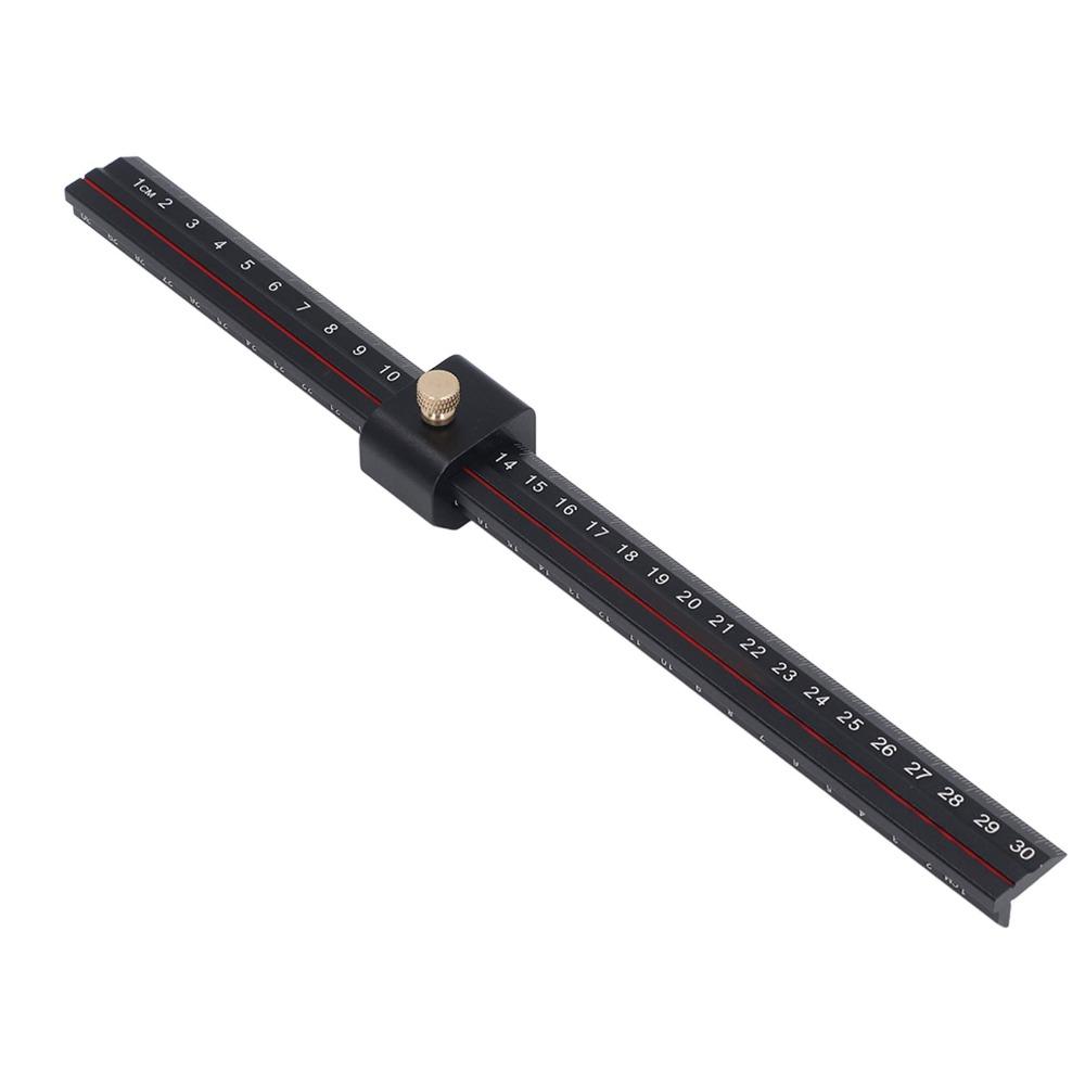 Adjustable Angle Sliding Ruler Aluminum Alloy Drilling Positioning Jig For Carpenter