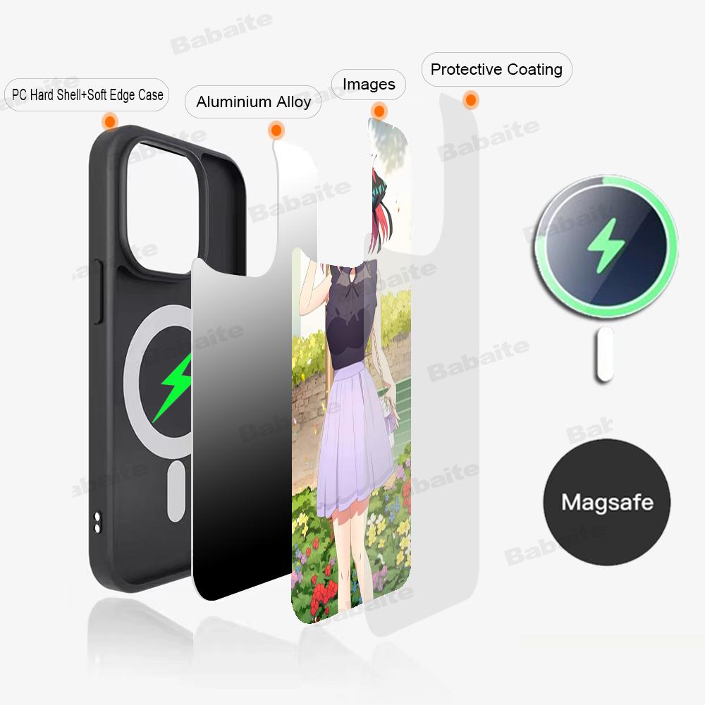 Fictional Character N-Nino-Nakano Phone Magnetic Case For IPhone16 14 13 12 11 15 ProMax Plus For Magsafe Wireless Charge Cover
