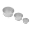 4 6 8 Inch Cake Pan Set Aluminum Alloy Bakeware Round Cake Pan for Baking Party Birthday Christmas