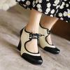 Fashion 2025 Spring Summer New Pumps Woman Shoes Sandals High Heels Zapatos Mujer Ladies Party Drss Sandalias De Verano Para Size 34-43