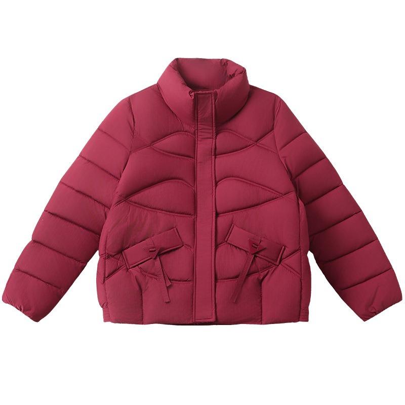 Down cotton-padded clothing women's short winter new fashion cotton-padded clothing slim-fitting and light mother clothing warm cotton-padded jacket