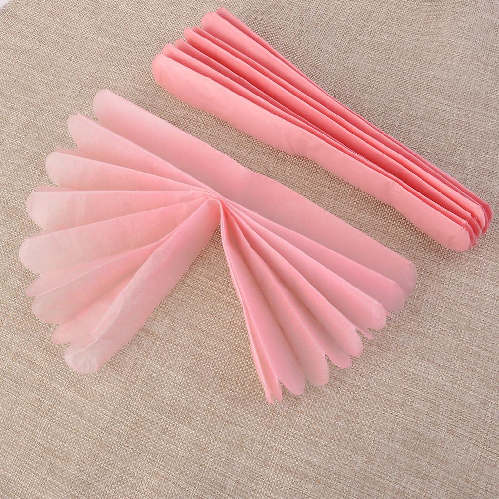 10 Stück 25 cm große Papierpompons in Hellrosa, festliche Hängedekoration für Partys, Hochzeiten, Babypartys, Ballondekorationen, Papierblumen