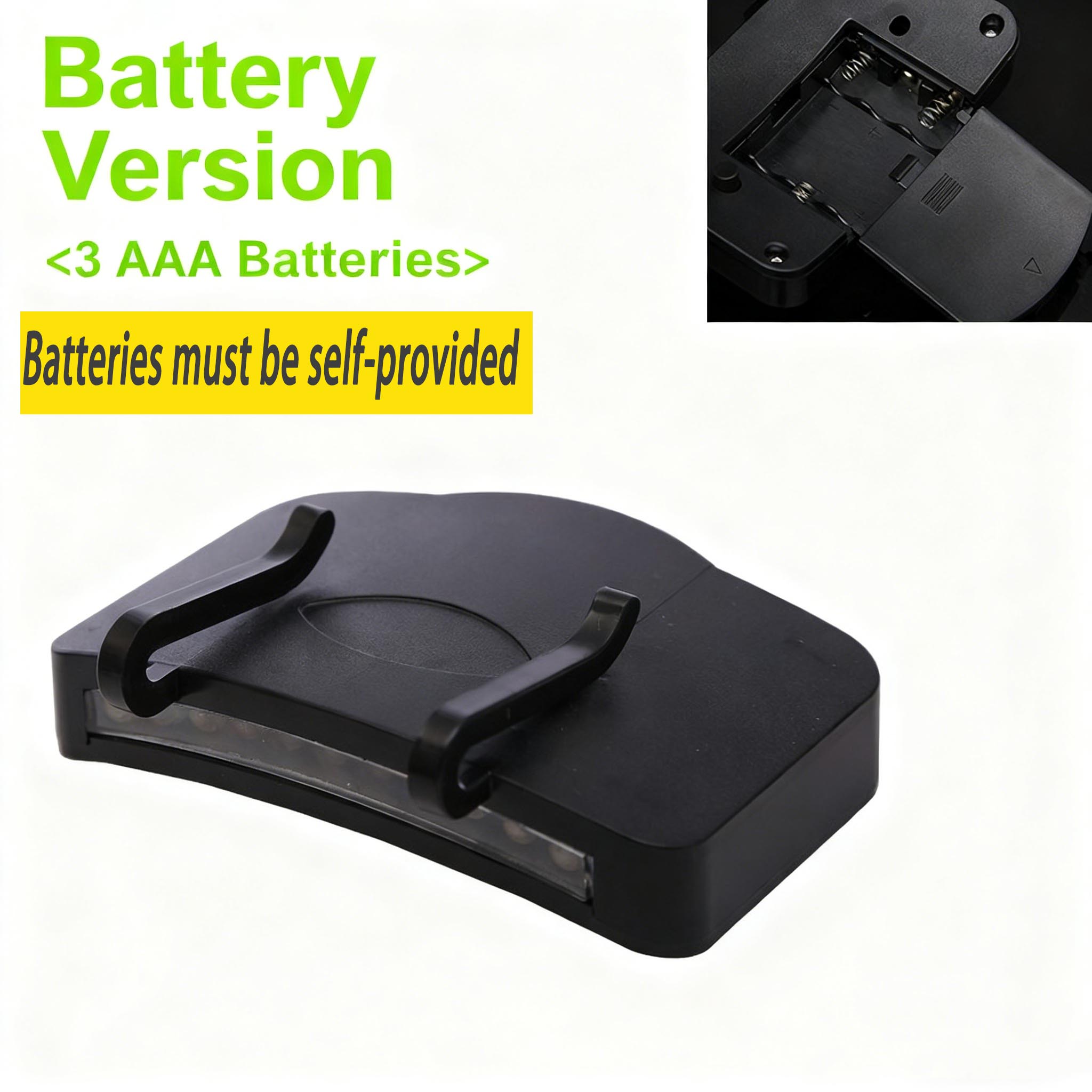 

Portable Super Bright 11 LED Headlamp Hat Clip Flashlight Light for Night Fishing Camping Outdoor Hiking Battery Powered 3 AAA 1pcs