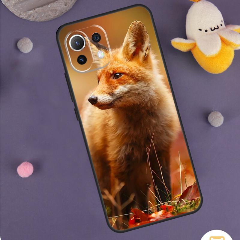 Cute Fox In Autumn Case For POCO X3 X5 X6 M6 Pro F6 F3 F5 M5s Xiaomi 14 13 Ultra 12 Lite 11T 12T 13T Pro Cover