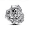 Panjia Dora 925 Silver-Plated Copper Love Rose Bead Pendant - Valentine's Day 2024