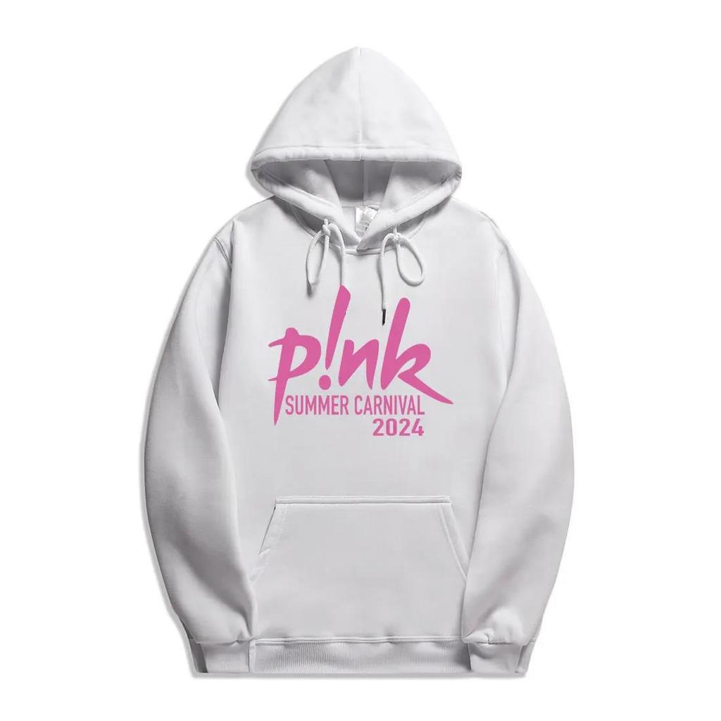 P! Nk Pink Singer Carnival 2024 Tour New Printing Hoodies Men Fashion Sweatshirts Women Casual Harajuku Streetwear Pullovers