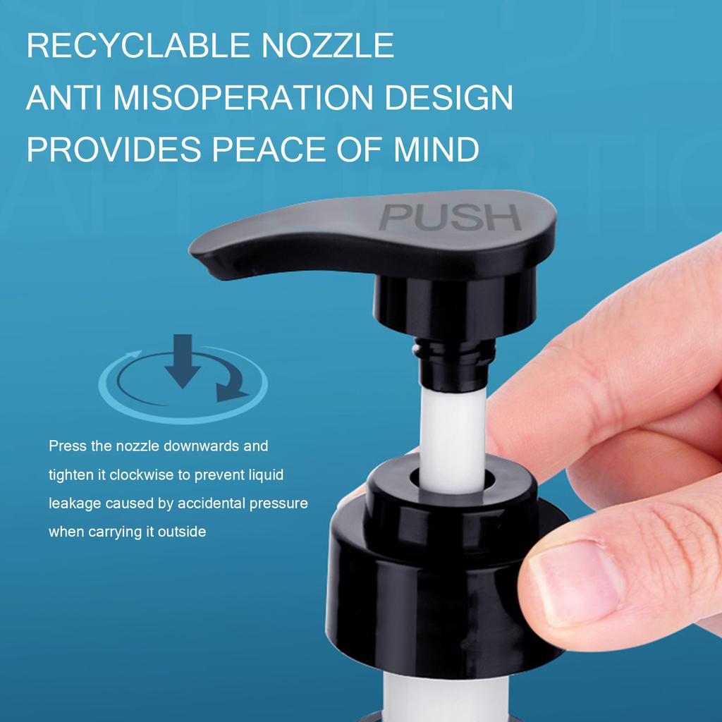 250ml-650ml Refillable Bottles Portable Shampoo Containers Shower Gel Dispenser Leak Proof Anti-Slip Bottom for Travel Outdoor