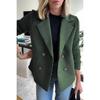 Spring Women's Suit Collar Casual Coat Woolen Coat