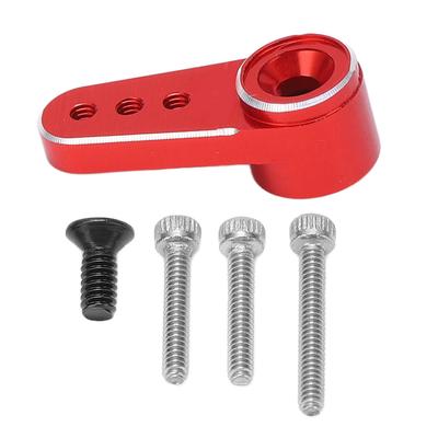 RC Servo Arm Metal 15T Accurate Stable Performance Steering Arm with Screws for   SCX24 1Celsius24 Remote Control Car