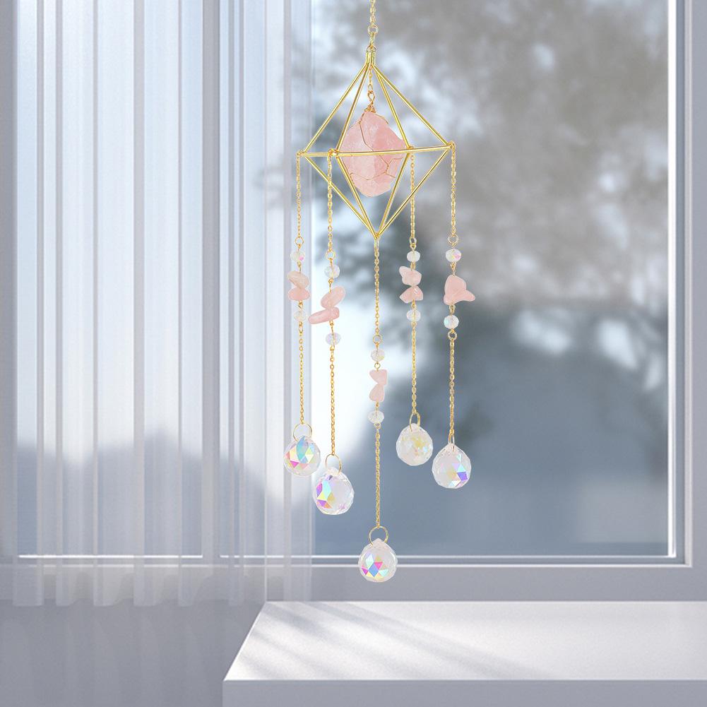 Hanging Sun Catcher Creative Light Catching Wind Chime Versatile Rainbow Maker Ornament for Wedding Decoration