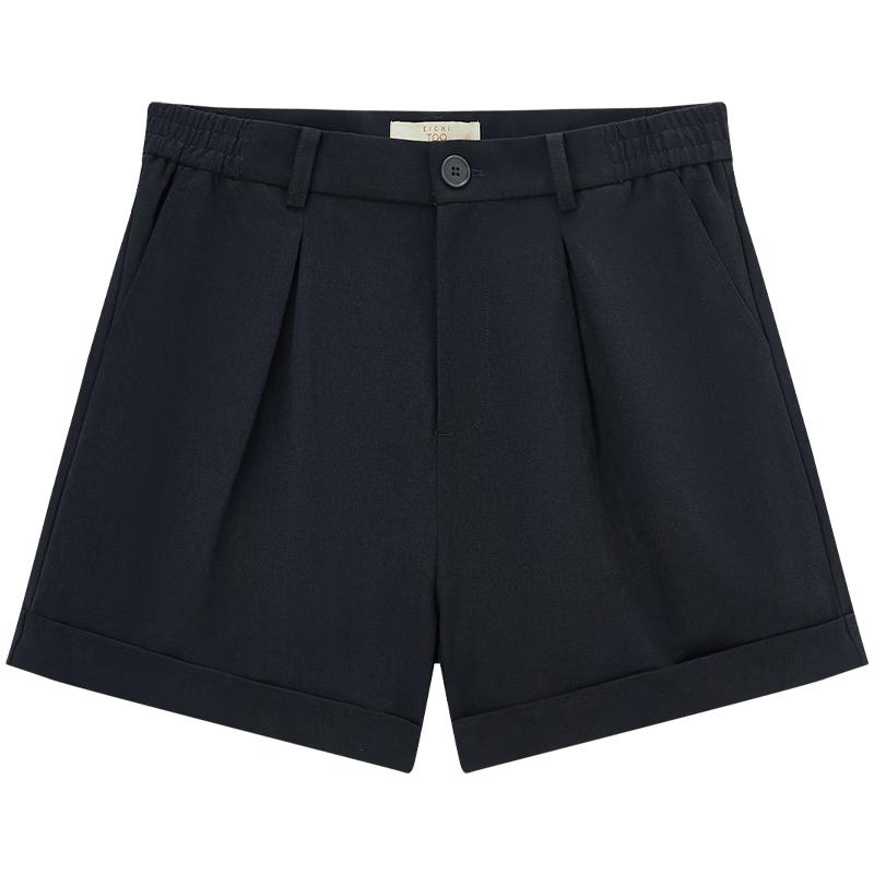 Women s Loose Cuffed Hem Casual Shorts