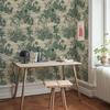 Green Jungle PVC Peel And Stick Wallpaper Rain Forest Trees Vinyl Wall Decor Retro Waterproof Furniture Cabinet Sticker
