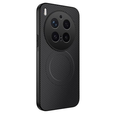 Applicable VIVO X300Ultra Carbon Fiber Pattern Magnetic Mobile Phone Case X200Ultra Matte X200 Protective Case