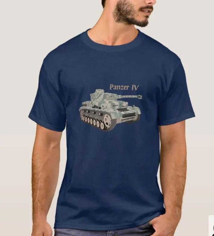 German Panzer IV WWII Medium Tank Military Enthusiasts TShirt Summer Cotton Short Sleeve ONeck Mens T Shirt New S3XL