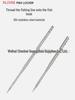 304 Stainless Steel Fish Stringing Needle with Sharpened Point and Three-Screw Fixed Tail for Easy Stringing
