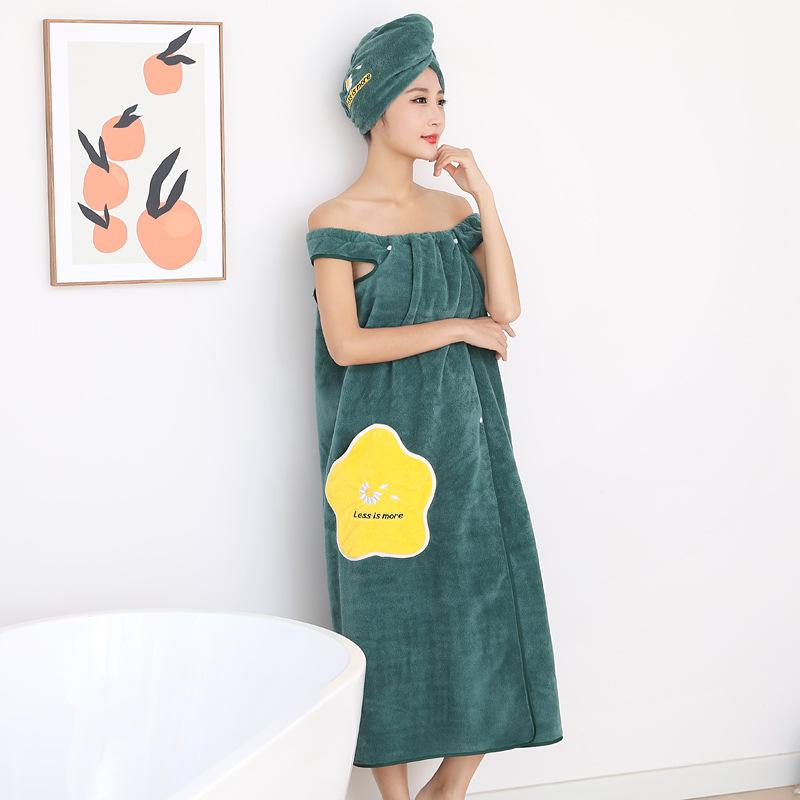 Women'S Variety Of Adult Bath Towels, Suspenders, Bath Skirts, Women'S Chest Wraps, Enlarged And Lengthened Quick-Drying Without Hair Loss, Absorbent