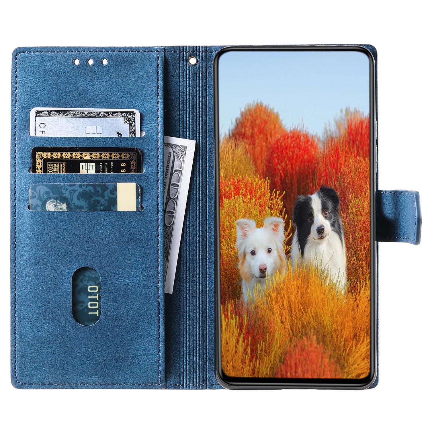

TTUDRCH Style 004 For Samsung Galaxy A17 Leather Case RFID Blocking Wallet Stand Phone Cover with Strap Brown