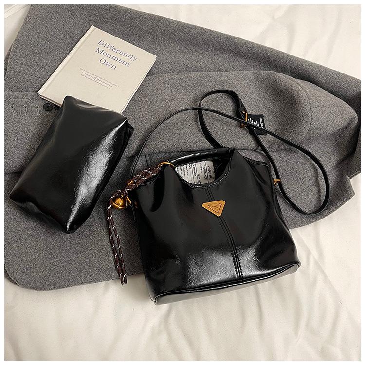 

Сумка-ведро Maillard в стиле ретро для деловых поездок, универсальная сумка через плечо для мам, сумка через плечо no pendant