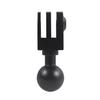 Camera Mount Clamp 360-degree Swivel 17mm Ball Head Magic Arm with Clamp Camera Adapter Clip with 1/4" Thread for GoPro Camera
