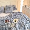 Plush Faux Rabbit Fur Blanket Sofa Bed Office Winter Warm Throw Soft Cozy Lap
