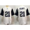 Camiseta Bordada de Rugby Estilo Dallas Cowboys de la NFL para Hombre Uniforme de Fútbol Top Ropa Casual para Fans