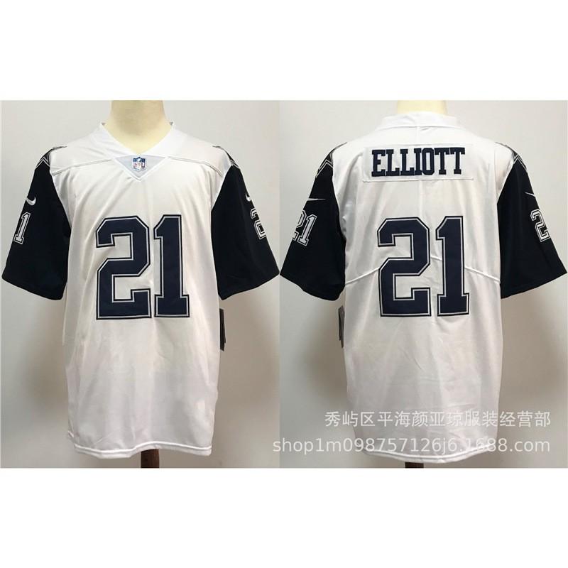 Camiseta Bordada de Rugby Estilo Dallas Cowboys de la NFL para Hombre Uniforme de Fútbol Top Ropa Casual para Fans