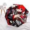 1pc Outdoor Umbrella with Anime Characters, Automatic Opening/Closing, Portable 3-Fold Design, 8-Rib Iron Frame - Perfect Gift for Fans, Traveler