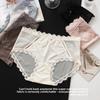 Ladies Summer Sexy Lace Pure Cotton Extended Bottom Crotch Breathable Mid Waist Triangle Briefs
