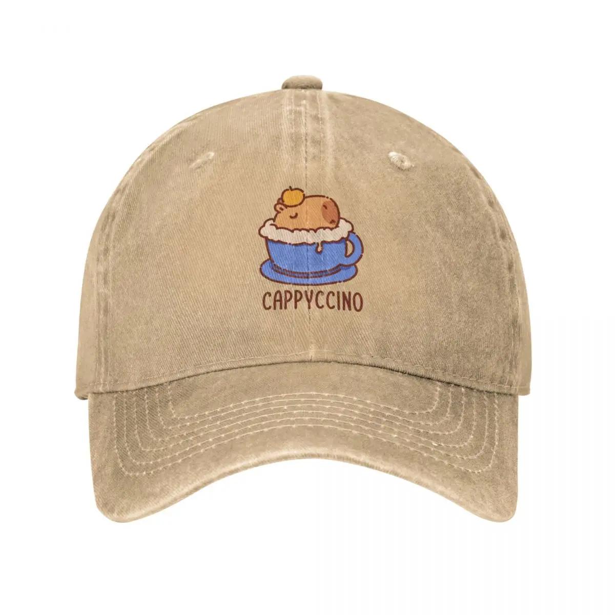 

Cappyccino, капибара в капучино, синяя чашка Кепка Ковбойская шляпа новая в шляпе Кепка от солнца Женская одежда для гольфа Мужская