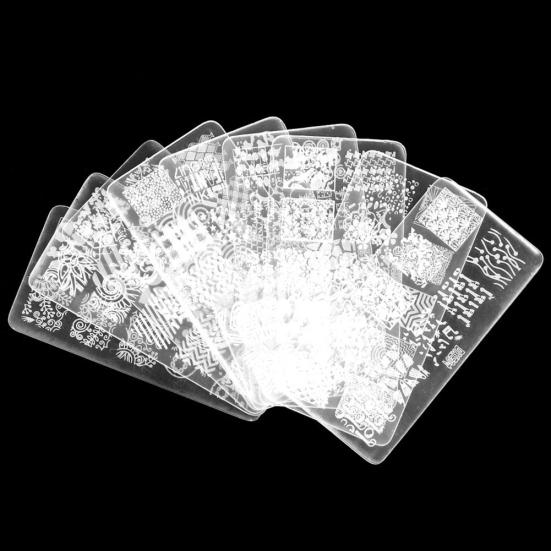 Nail art Stamping Platte Vorlage Stamper Schaber Maniküre Schönheit DIY Tools Set