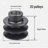 168 Micro-Tiller 170F Engine Water Pump with Double Groove Pulley for Finishing Machines