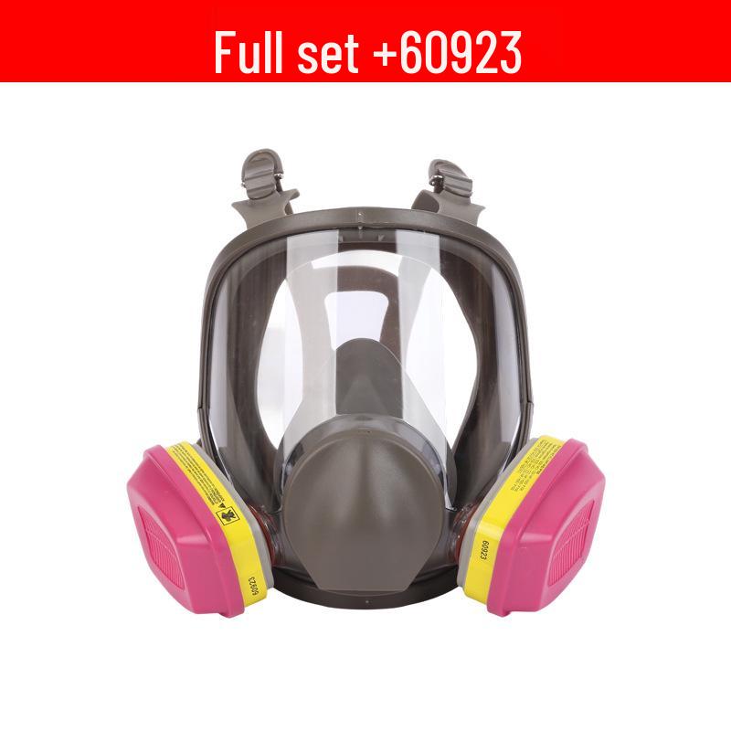 6800 Large Facepiece Gas Mask: Anti-Toxic Protection for Spray Painting, Chemical Industry, Pesticide Application, Wide Field of View Dust Defense.