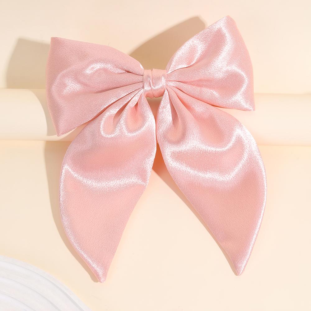 

Шифоновая заколка-бант для волос женская средняя бабочка атласная заколка-автомат для волос для девочек однотонная для хвостика аксессуары для волос головной убор подарок