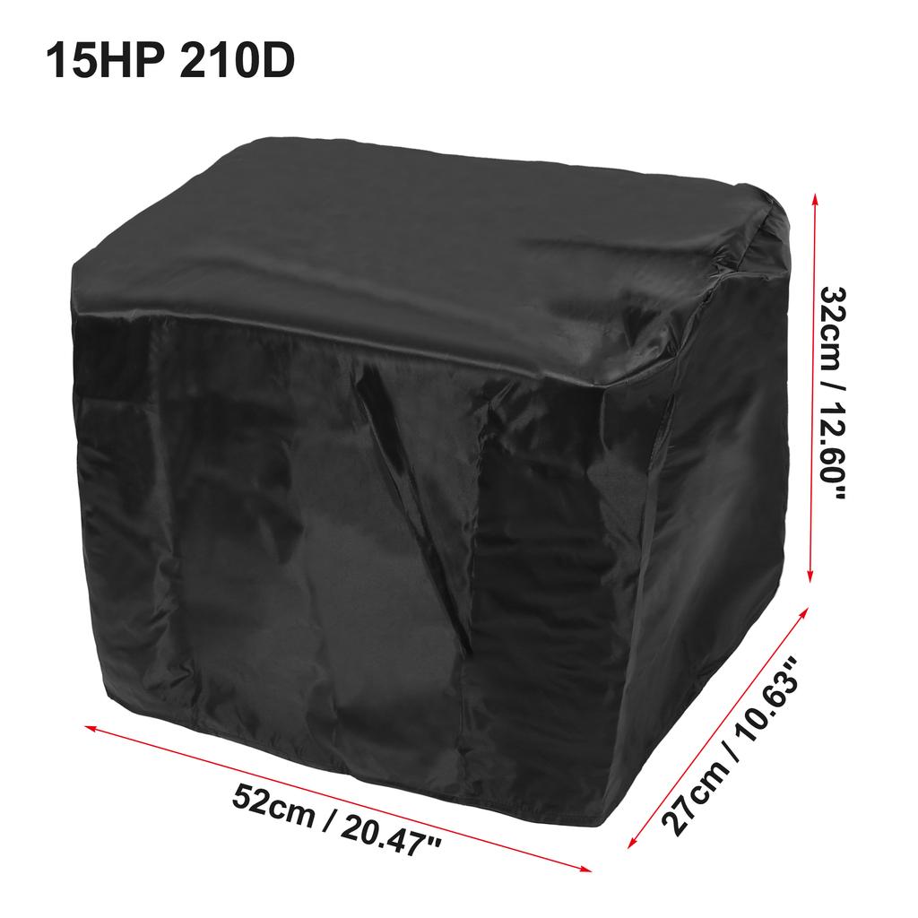 X Autohaux Half Boat Motor Engine Cover 210D Waterproof Outboard Anti Sun Dustproof Marine Engine Protector Cover Canvas