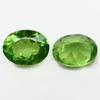 Pair Of   Natural Green Peridot 18.56 Ct Oval Shape Loose Gemstones