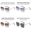 Fashion Square Sun Glasses With Uv400 Protection For Summer Travel And Outdoor Activities