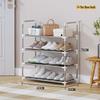 Multi-layer Narrow Space-saving Shoe Rack for Home or Dormitory.