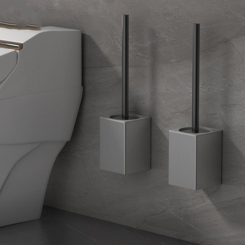 Universal Long-Handle Toilet Brush with Replaceable Head - No Dead Angles for Bathroom Cleaning.