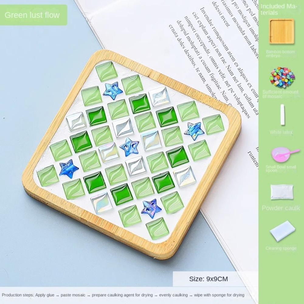 

Занятие для родителей и детей Мозаичный набор для изготовления подставки под чашку Сделай сам Самодельная подставка Развивающие игрушки для детей style J