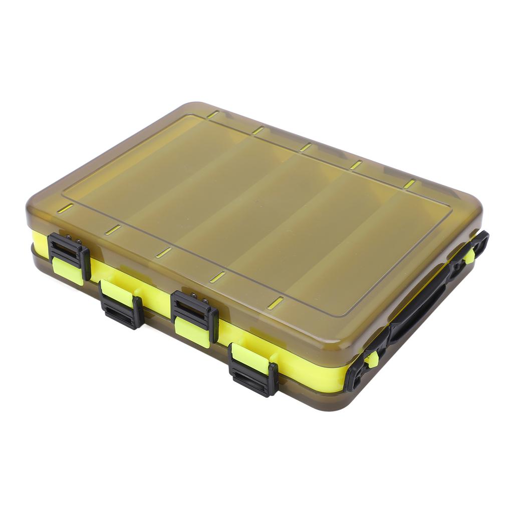 Tragbare doppelseitige Köderbox Verschleißfeste Kunststoff Aufbewahrungsbox für Garnelen zum Angeln