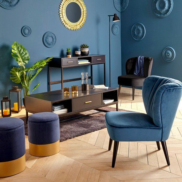 Atmosphera 70 Cm Round Gold Leaf Metal Mirror