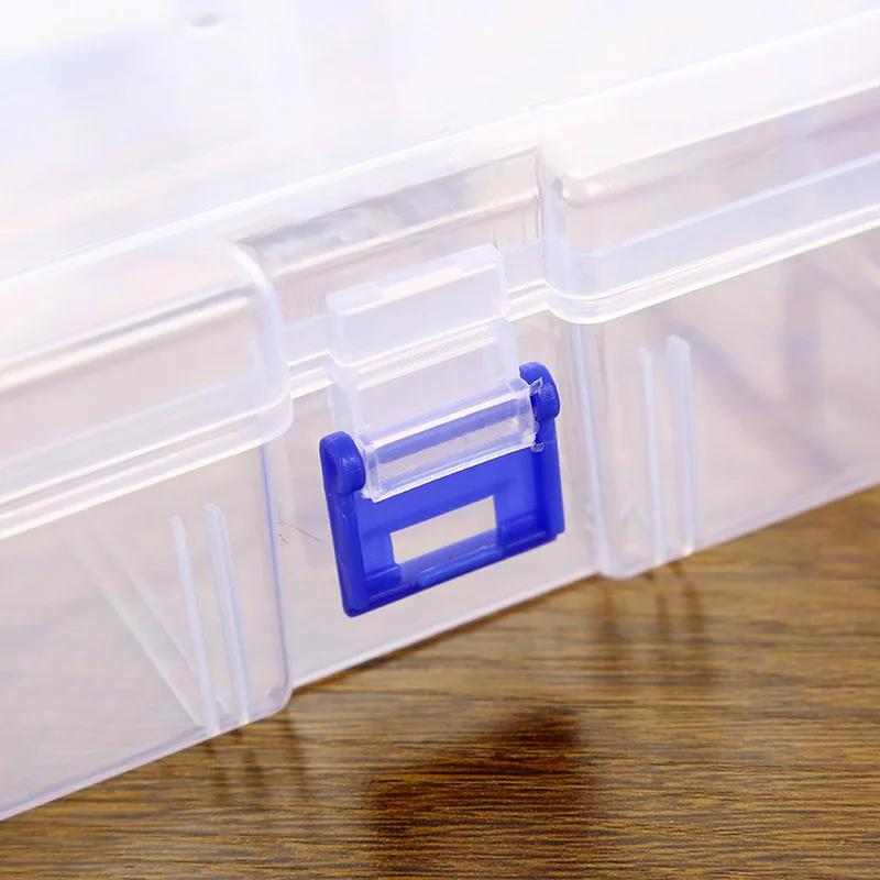 Großraum Transparente Kunststoff Kosmetik Aufbewahrungsbox Halter Etui Display Organizer Behälter Kleines Zubehör