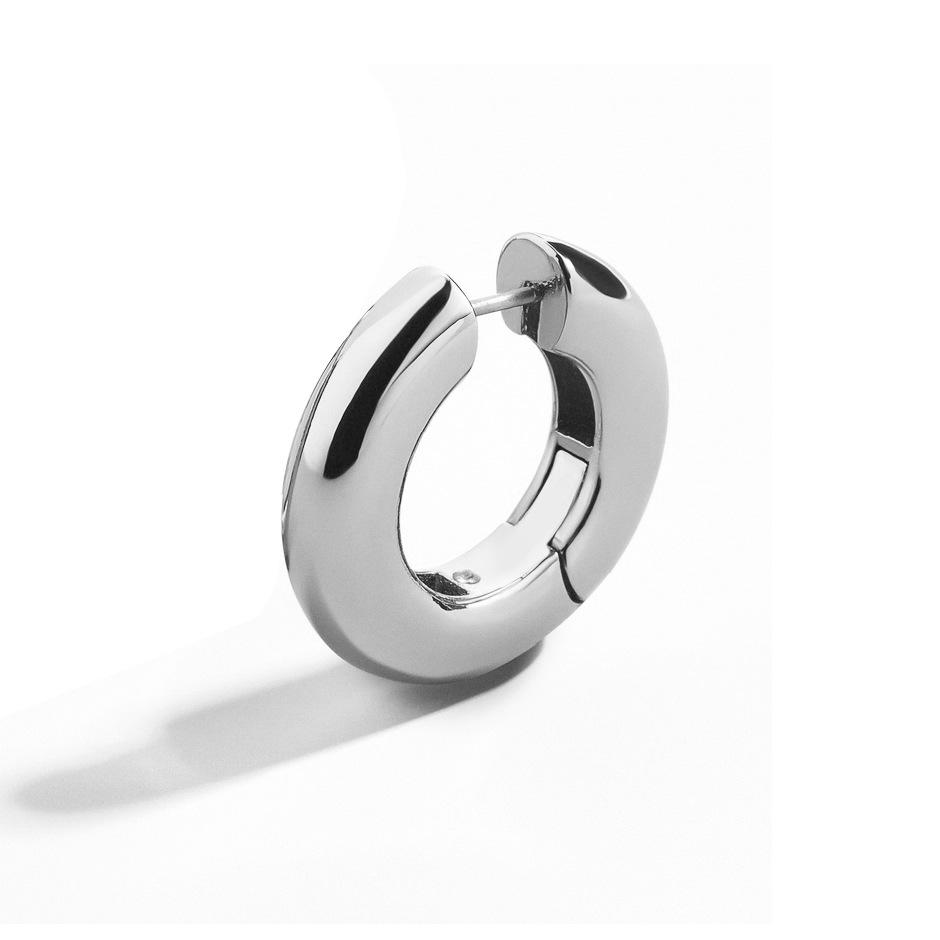 

Hoop Sleek Copper Earrings For Women Geometric Shape Ideal For Birthdays Anniversaries And серебряный